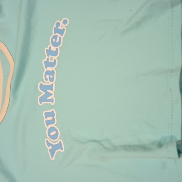 Your New Favorite Shirt You Matter Blue Ringer Cropped Tee A30 - Picture 3 of 6